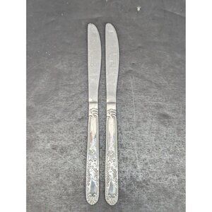 Utica Stainless Steel Allen Hallor Dinner Knife Stainless Steel Lot of 2